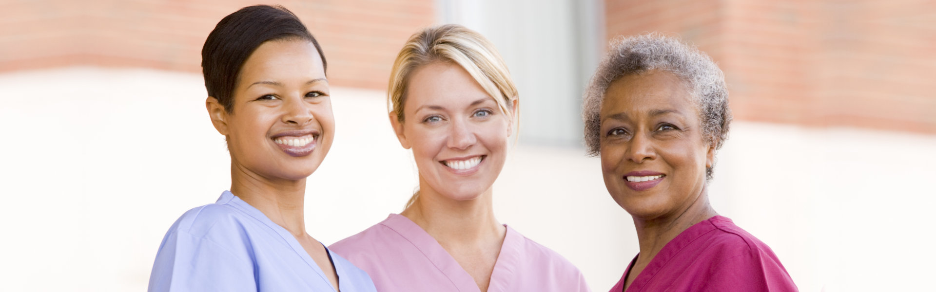 three caregiver women