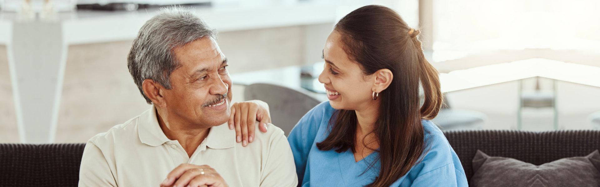 caregiver woman with senior woman