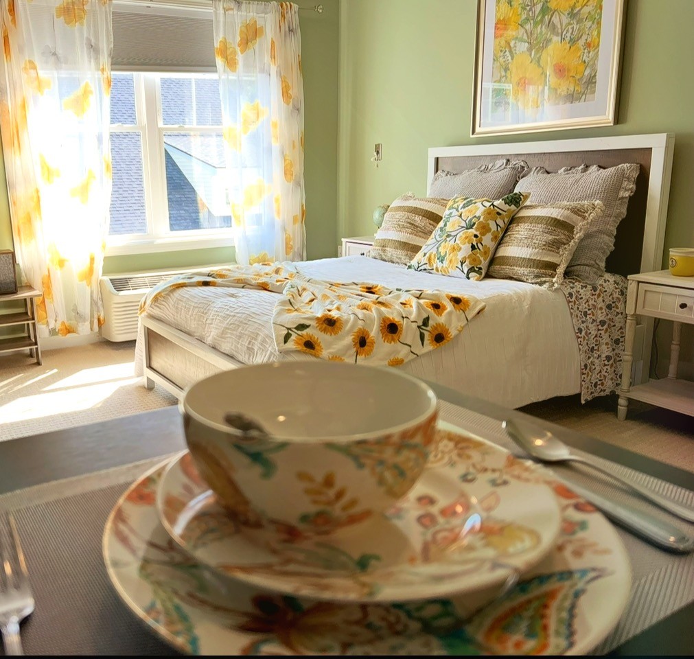 a cup of tea in a beautiful living room