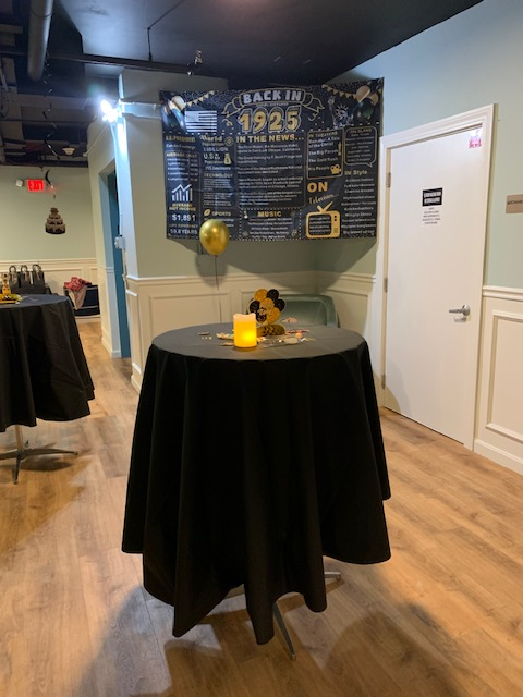 a table with fancy things on it